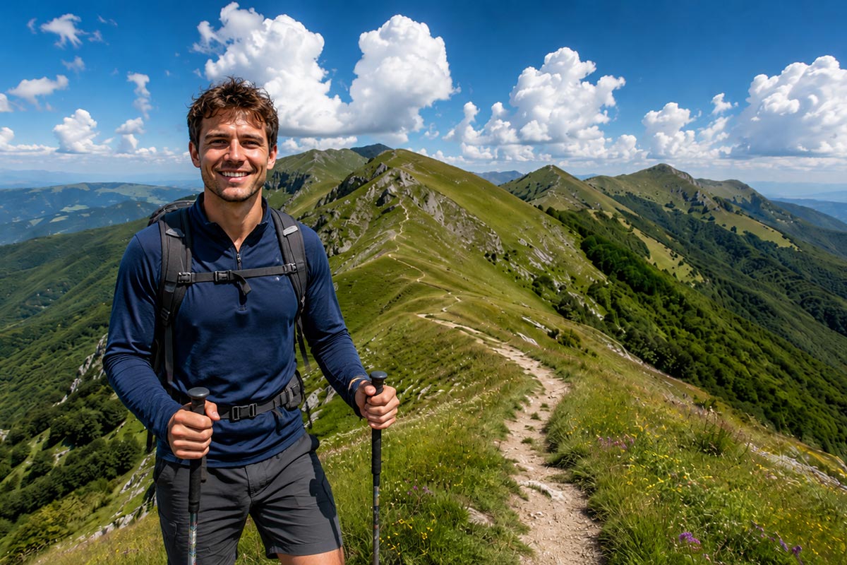 Along the Libro Aperto Ridge