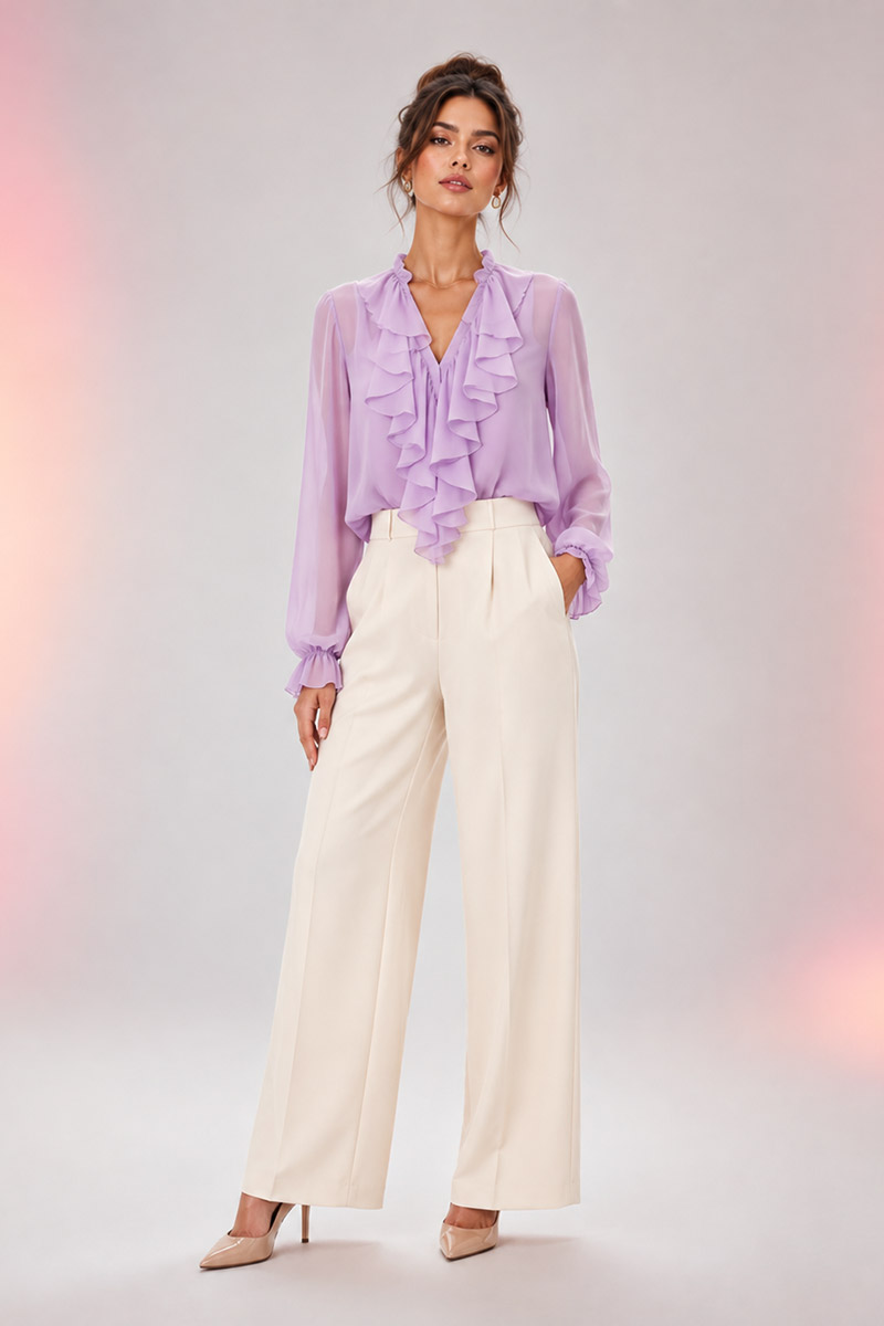 Emerald Draped Blouse