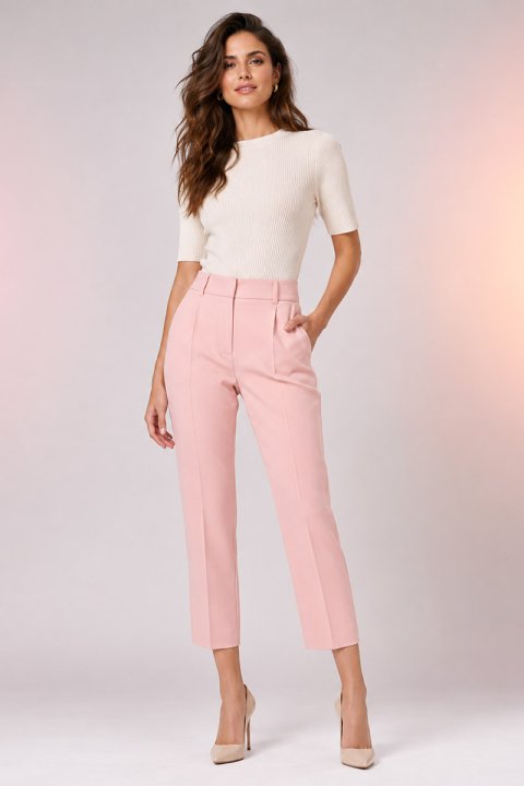 Ivory Straight Trousers