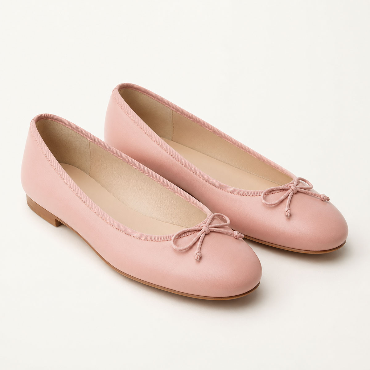 Lilac Satin Flats