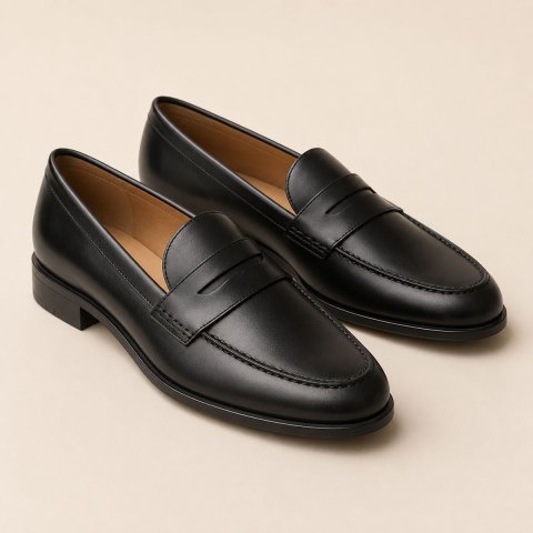 Classic Black Loafers