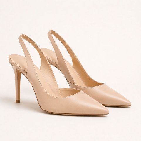 Slingback Pearl Pumps
