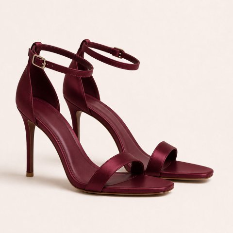 Black Shine Sandals