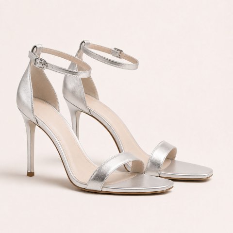 Black Shine Sandals